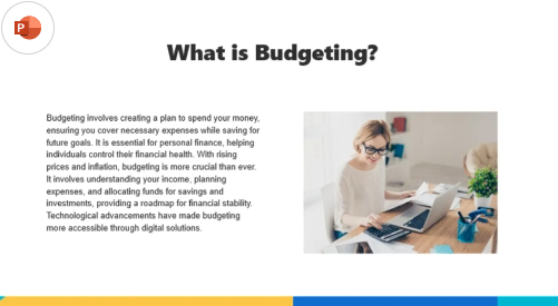 Modern personal budgeting presentation